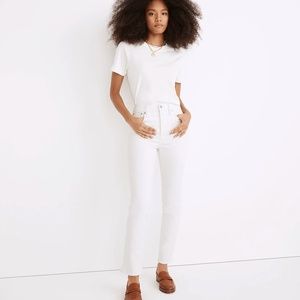 Madewell The High-Rise Perfect Vintage Jean in Tile White